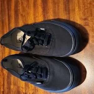 Black on black Vans